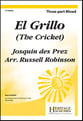 El Grillo Three-Part Mixed choral sheet music cover